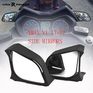 XMAX Motorcycle Sergeant Side Mirror Convex Rear View Mirror For YAMAHA XMAX V1 300 250 2017-2022