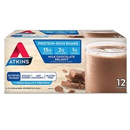 [USA]_Atkins Ready To Drink Shake, Milk Chocolate Delight, 12 ct./11 oz.