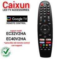 Caixun GOOGLE LED TV Remote Control EC32V2HA EC40V2HA C32V1H C32V1HA C40V1FA EC40V2FA