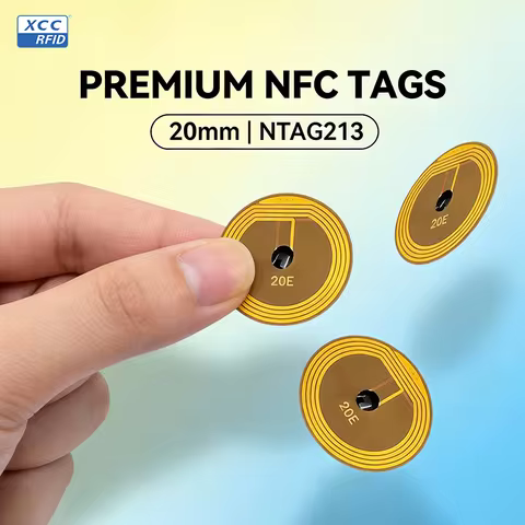 FPC 20mm 13.56MHz NFC Tag with NTAG 213 Chip ISO14443A for Asset Tracking And Membership Card Making
