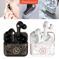 [Amleso1] Wireless Earbuds, 5.0 Earbuds with Charging Case Stereo True Wireless