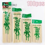 Bamboo Sticks Disposable Barbecue Sticks Outdoor Cooking Barbecue Party Fruit Skewers BBQ Sticks