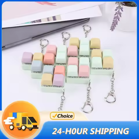 4 Keys Keyboard Keycaps Finger Keyboard Fidget s Press Stress Relief DIY Keycaps Keychain Finger Key