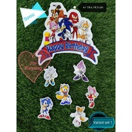 SONIC BIRTHDAY TOPPER