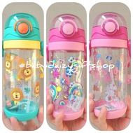 smiggle 600ml Children's Water Bottle Bouncy Straw Student