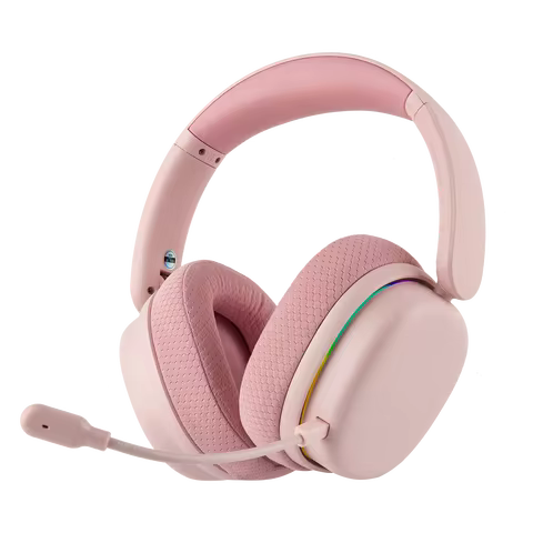 AULA G7 Pro Wired/Bluetooth/2.4GHz Wireless Gaming Headphone Noise-Canceling Microphone with RGB Lig