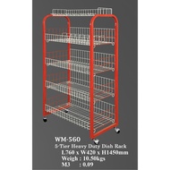 WM-560 --- Heavy Duty Dish Rack/ Storage Rack/rak pinggan mangkuk/  Display Rack/Metal Rack