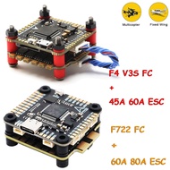 F4 V3 PLUS/ F722 F7 Flight Controller Stack/Flytower FC with 4-in-1 45A 60A 80A ESC for FPV RC Racin
