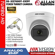 Hikvision 2CE76D0T-EXIPF 2MP IR Turret Camera | Indoor Security CCTV, 2.8mm Lens, IP67, EXIR 2.0