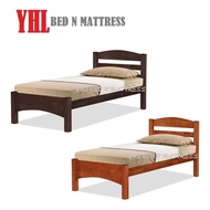 YHL AO1 Thick Solid Wood Single / Super Single Bed Frame (Mattress Not Included)