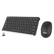 2.4G Wireless Keyboard and Mouse Combo Ultra Compact Slim Stainless Full Size Keyboard and Ergonomic