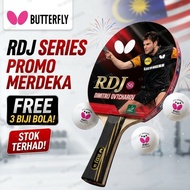 Butterfly RDJ-S6 FL Shakehand Table Tennis Racket Ping Pong Bat With A40+ 3-Star Balls original