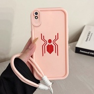 Case For Xiaomi Redmi 9i 9a 9t 9 Power Phone Three-Color Symbol Silicone Shockproof Strap
