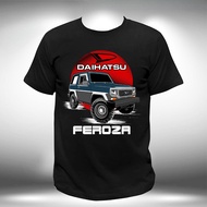 S-5XL Ready Stock Baju Daihatsu Feroza 100% Cotton Unisex Automotive Offroad Jeep HJ Print Short Sle