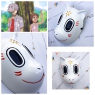 Gin Nagareboshi Hotarubi Kitsune Fox Rubah Mask Topeng Kayu Cosplay