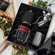 【手沖咖啡套裝禮盒】手沖壺/咖啡杯350ml/拉花杯 生日禮 入厝禮