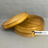WHOLESALE Bamboo Dimsum Klakat (2 Containers 1 Lid) Dimsum Container Bamboo Dimsum Steamer