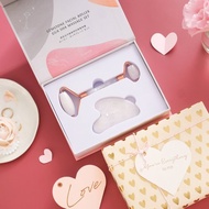 【母親節禮盒 l 快速出貨】白玉滾輪&美容刮痧片組 l免費禮物包裝