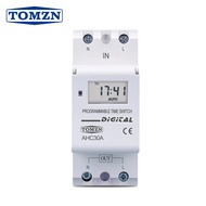 New type Din Rail 2 wire Weekly 7 Days Programmable Digital TIME SWITCH Relay Timer Control AC 220V 