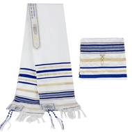 54*185cm Tallit Talit Doa / Tallit Jubah Israel / Kerudung Doa Agama Prayer Shawl / tudung doa