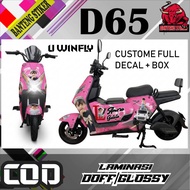 Custom request as you like U WINFLY D60 & D65 STICKERS custom as you like full BODY DECAL Glossy DOF
