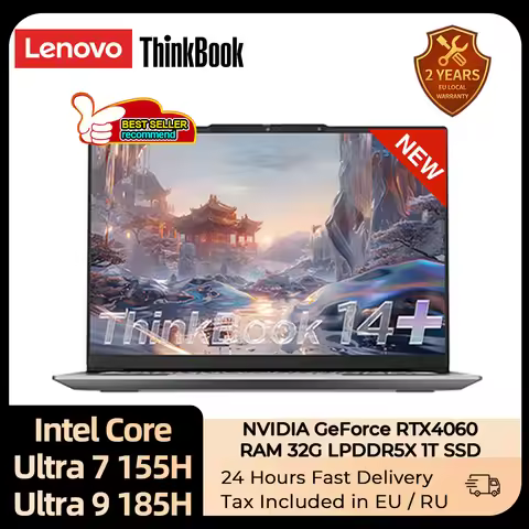 Lenovo ThinkBook 14+ AI laptop Core Evo Ultra 9 Ultra 7 Intel Arc /RTX 4050 Graphics 32GB LPDDR5X 1T