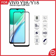 LAYAR Anti-Scratch Vivo Y28 Y18 Tempered Glass Screen Protector Full Cover