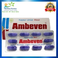 Ambeven Obat Wasir, Ambean Hemoroid 1 Strip isi 10 kapsul 100% produk original