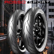 COMBO SET PIRELLI 2024 TAYAR 70/90 80/90-17 TYRE LC135 Y15 Y150 Y125 RS150 RS Y16 DIABLO ROSSO SPORT