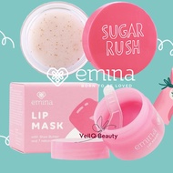 Emina Sugar Rush Lip Scrub Mask Exfoliating Lip Mask
