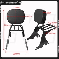 พนักพิงหลังรถจักรยานยนต์ สีดํา สําหรับ Harley Sportster SuperLow XL883 1200 48 Seventy Two 2004-2019