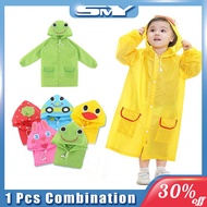 เสื้อกันฝนเด็ก SMY ชุดสัตว์การ์ตูนน่ารักออกแบบเด็กเสื้อกันฝน 3-10Yrs