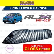 Perodua Alza 2019 - 2025 Sarung Depan Front Lower Grille Grill Honeycomb Mesh Exterior With Paint Ca
