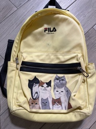 FILA x Pepe Shimada Yellow Cat Print Backpack