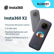 Insta360 ONE X2 360 Degree Waterproof Action Camera, 5.7K 360, Stabilization, Touch Screen, AI Editing, Live Streaming