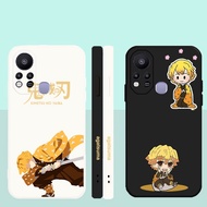 zenitsu anime For Samsung A02S  A21S A71 A12 M12 F12 M10 M01S A207F A30S Square Type Phone Case