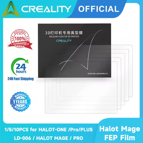 Creality Official FEP Film 1/5/10PCS for HALOT-ONE /Pro(CL70)/PLUS (CL79)/LD-006 / HALOT MAGE PRO Re