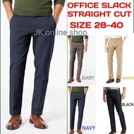 Super Seluar 100% Cotton Slack Straight Cut pants men’s long sleeve pants 28-40