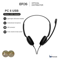 EPOS | Sennheiser PC 8 USB Stereo PC Headset with Noise Cancelling Microphone