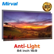 MIRVAL AS84 Anti Light 84 inch Projector Screen 16:9 High Brightness