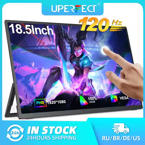 UPERFECT 18.5" Touch Screen Portable Monitor 120Hz Computer Gaming Display With Type C HDMI Holder S