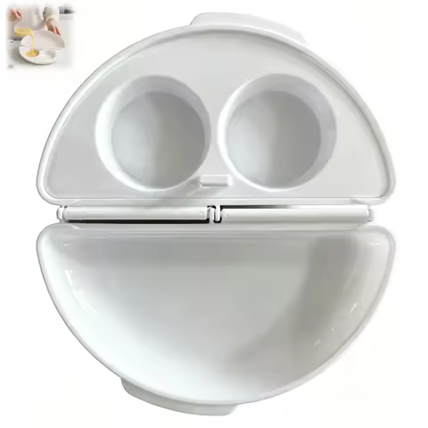 Multifunctional Microwave Egg Cooker Non Stick Omelet Maker Egg Maker BPA Free Microwavable 2-Egg Po
