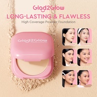 【Clearance Sale】Glad2Glow MakeUp Foundation Full Coverage TWC Compact Powder Oil Control Concealer M