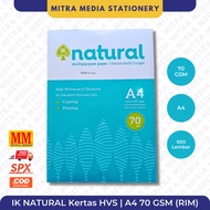 HVS IK Paper A4natural 70GR/ 70GSM/ PER RIM A4 Paper A4 Paper 70gsm