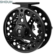 SHOUH Fly Reel, 5/6 WT 2+1BB Bearings Fly Fishing Reel, Durable 85mm Diameter Aluminum Alloy Fishing