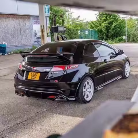 for Honda Civic FN2 2007-2011 Rear Racing Spoiler Tuning Body Kit Car Accessories FRP Rear Trunk Win