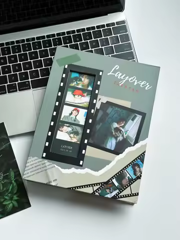 Life 4 Cuts A5 Photocard Holder Kpop Collect Book 3inch 4 grid Magnetic Photo Album Kpop Binder Kore