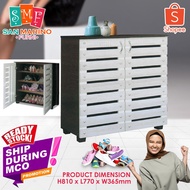[SHIP DURING MCO] Converses 2 Door 4 Layer Solid Shoes Cabinet / Wood Shoes Rack / Shoes Storage Rac