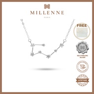 MILLENNE Match The Stars Taurus Constellation Silver Necklace with 925 Sterling Silver