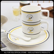 [PEANUTS] Snoopy 75th Anniversary Vintage Cookware Set/  Ceramic Plate, Mug & Spoon Gift Set, Specia